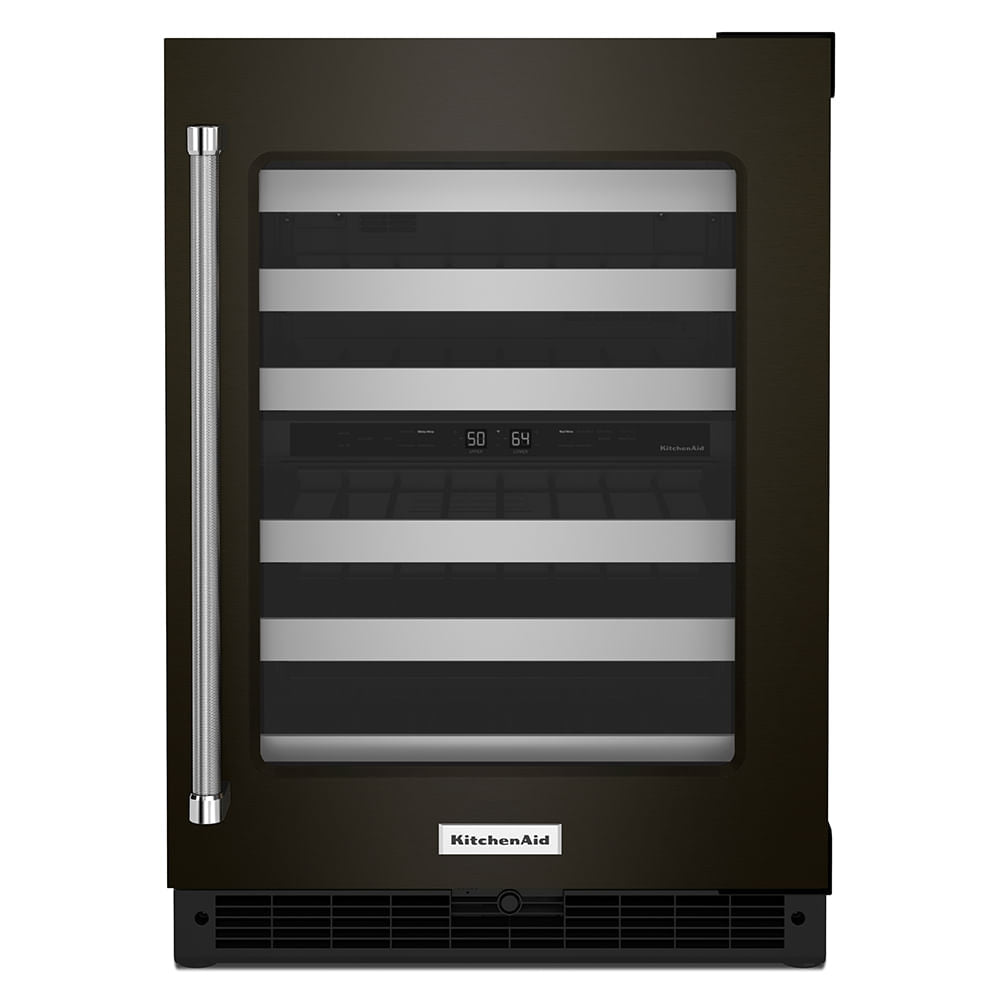 Cava de Vinos KitchenAid KUWR214KBS – 24” | 46 Botellas | Acero negro