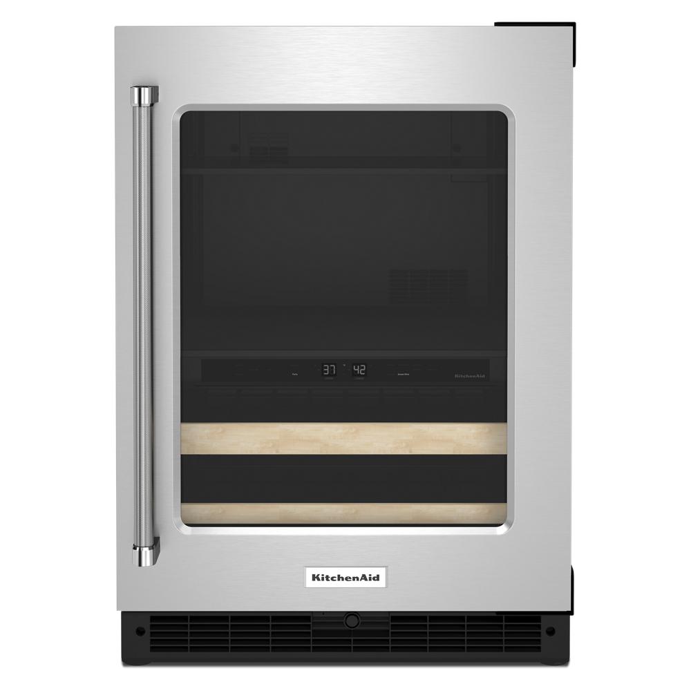 Centro de Bebidas KitchenAid KUBR214KSB 24” – Doble Zona, Empotrable, Acero Inoxidable