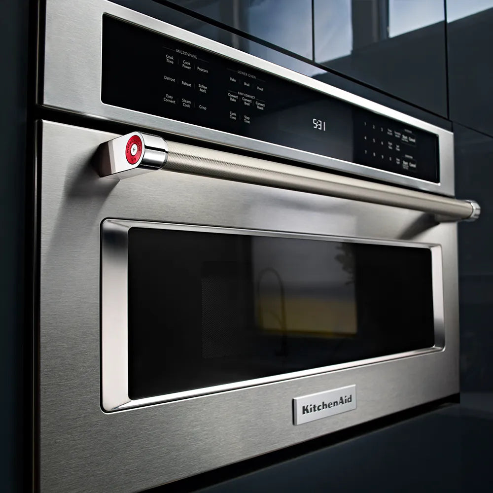 Microondas KitchenAid de Alta Potencia con Sistema de Cocción por Convección (Modelo: KMBP100ESS) - 2,2 pies cúbicos, 1600 vatios