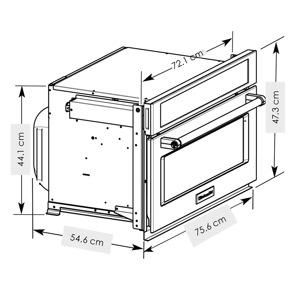 Microondas KitchenAid de Alta Potencia con Sistema de Cocción por Convección (Modelo: KMBP100ESS) - 2,2 pies cúbicos, 1600 vatios