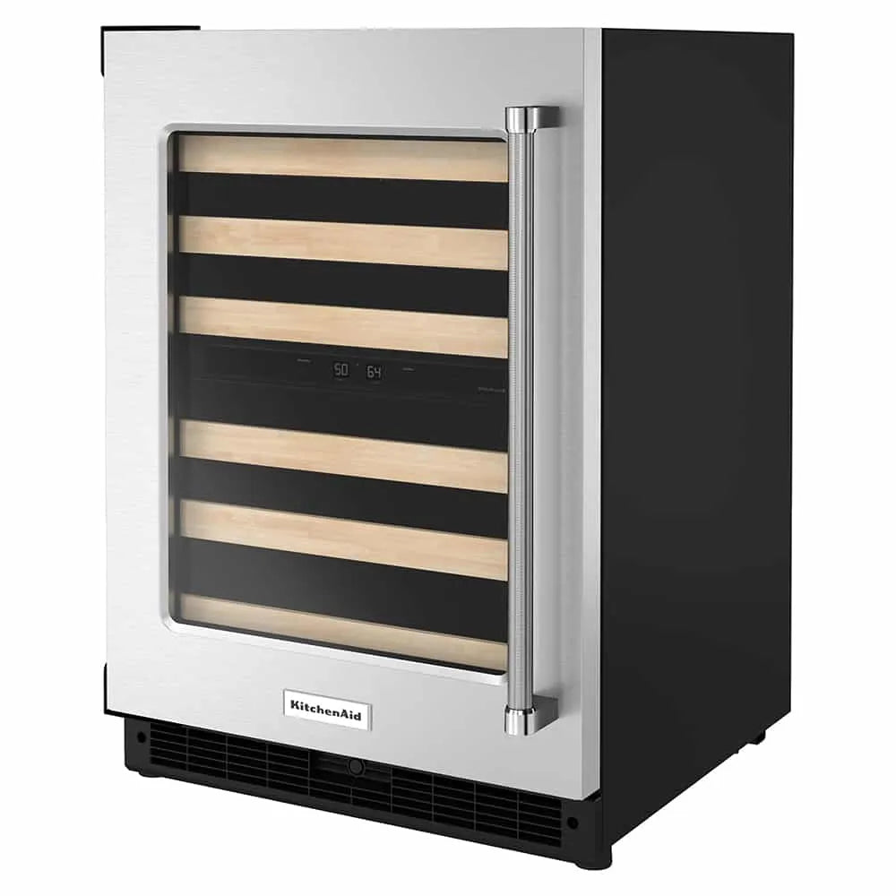 Cava de Vinos KitchenAid KUWL214KSB – 24” | 46 Botellas | Acero Inoxidable