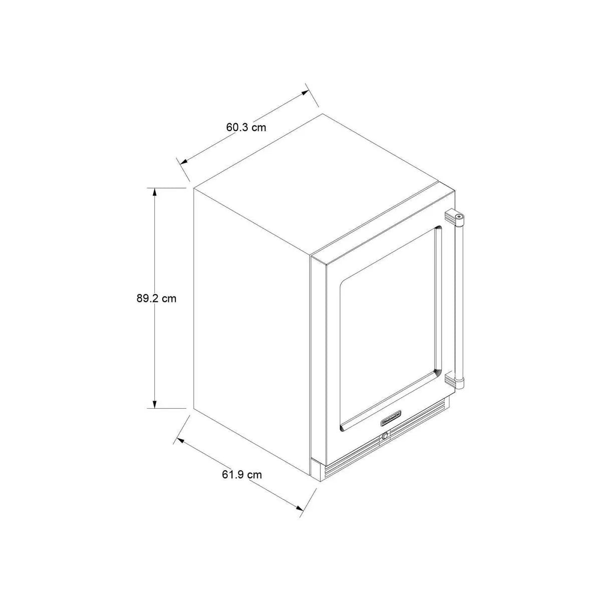 Centro de Bebidas KitchenAid KUBL314KBS 24” – Doble Zona, Acero Negro con Protección UV