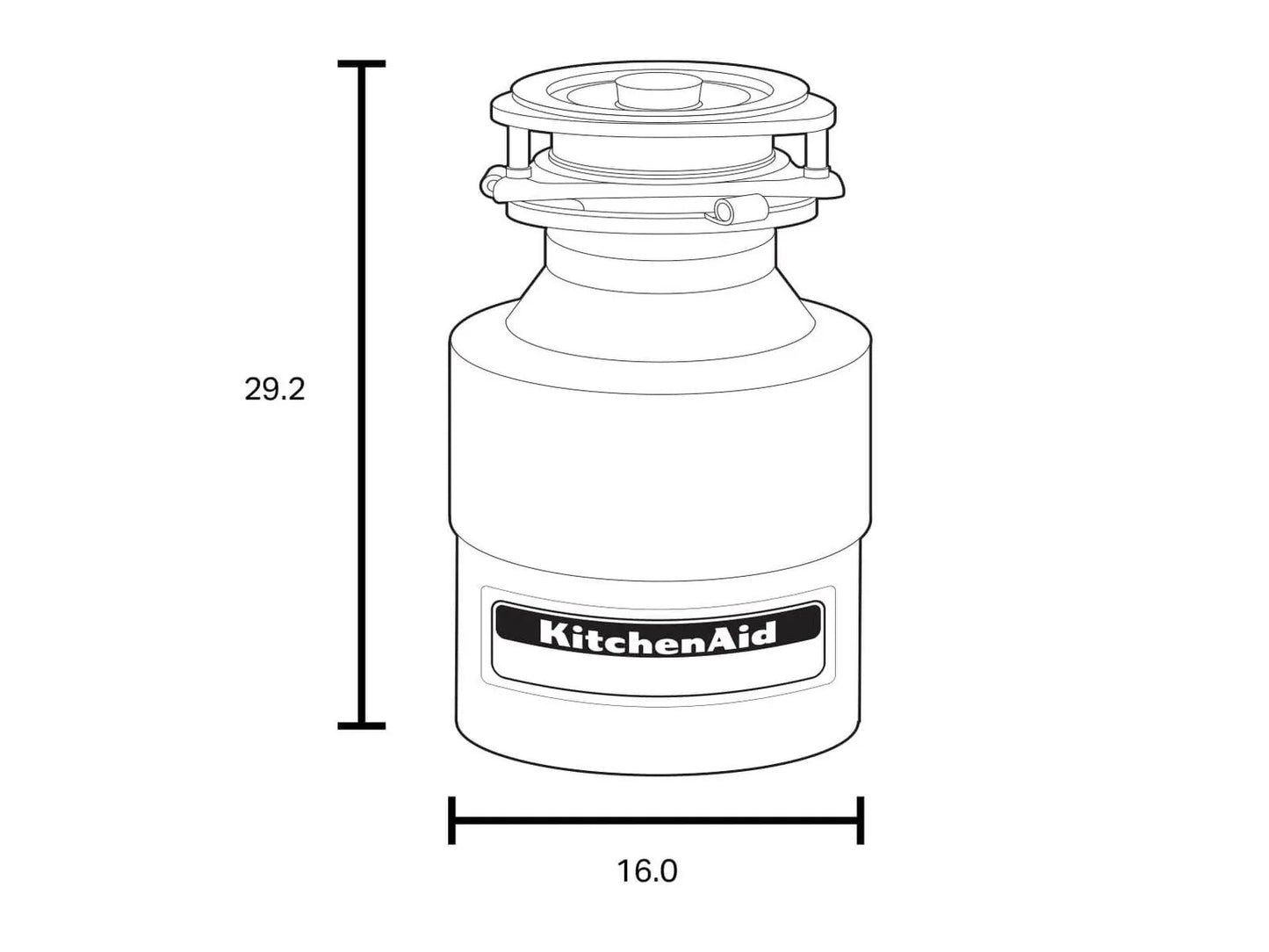 Triturador de Desperdicios KitchenAid KGIC300H | 1/2 HP