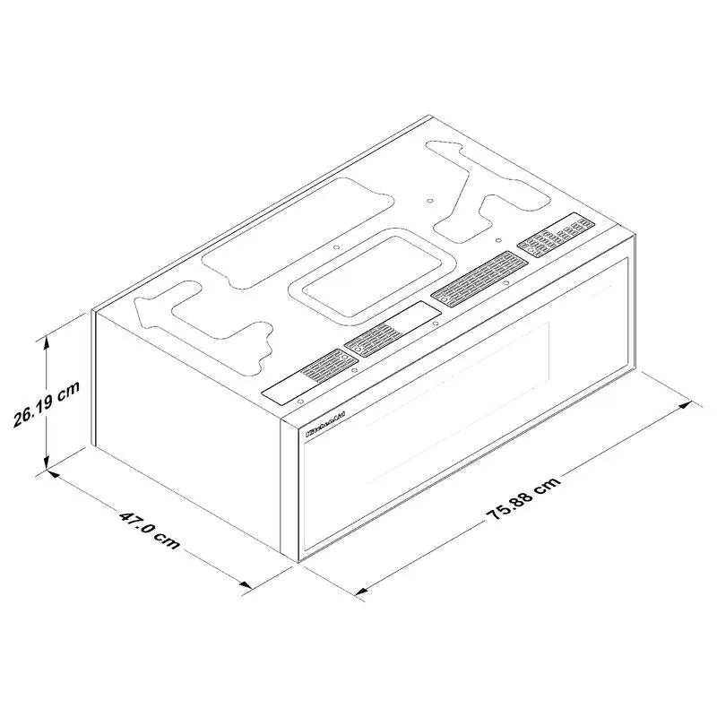 Microondas con Campana KitchenAid 76 cm Acero Inoxidable KMML550RPS