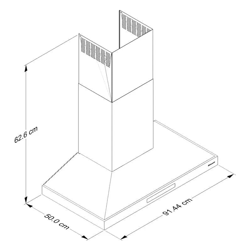 Campana de Pared KitchenAid 90 cm Acero Inoxidable KVWC736SSS