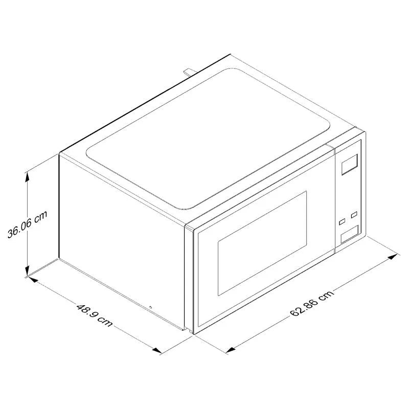 Microondas de Mesa KitchenAid 2.2 P PrintShield™ KMCS324SPS