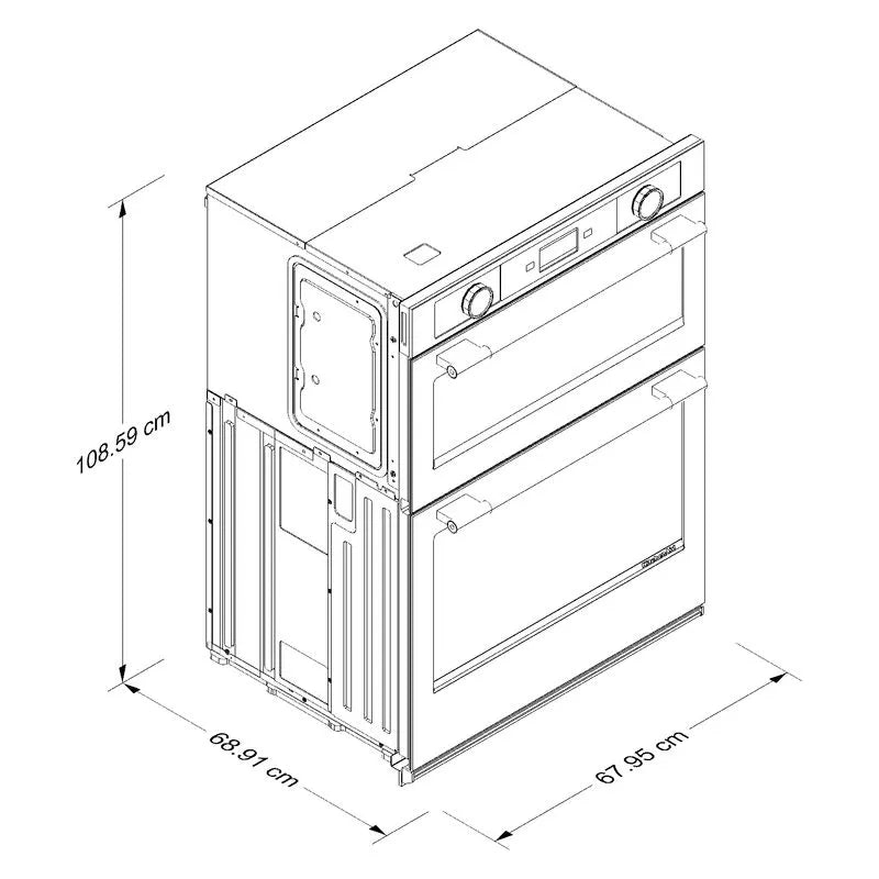Torre Hornos Eléctrico Smart KitchenAid 27” True Even-Heat™ KOEC727SPS
