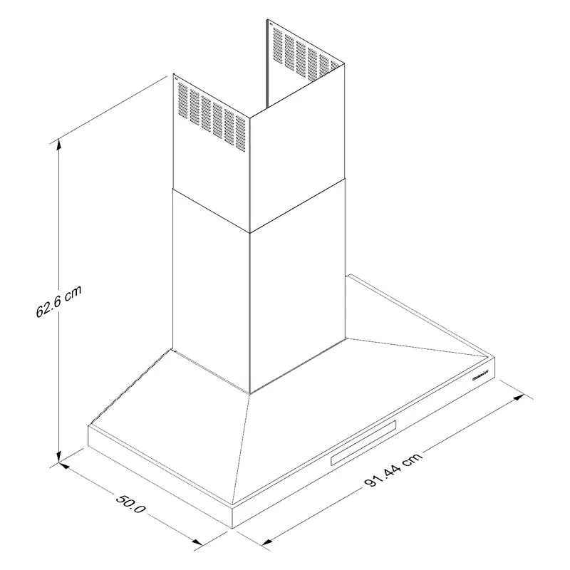 Campana de Pared KitchenAid Black Ore 90 cm KVWC736SBE