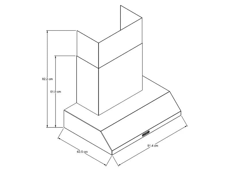 Campana de Pared Comercial KitchenAid 91 cm KVWC956KSS