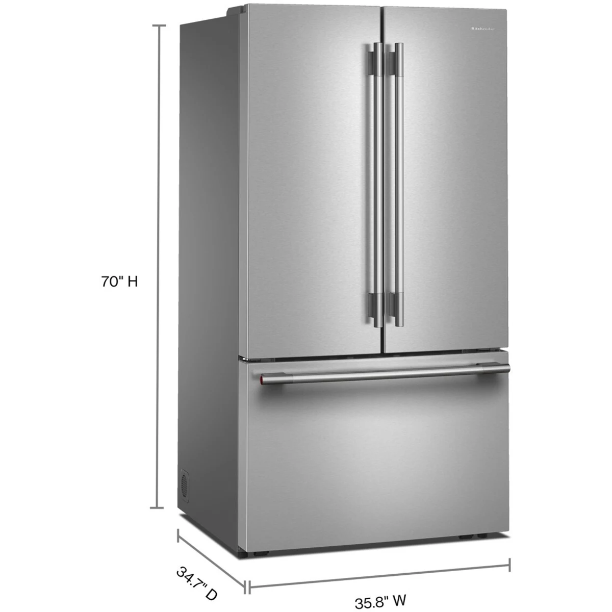 Nevera KitchenAid de Puertas Francesas 878 Litros KRFF336SPS