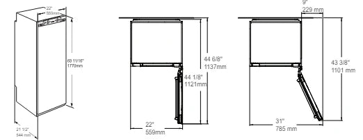 Refrigerador de integración de 60 cm - IRB5160