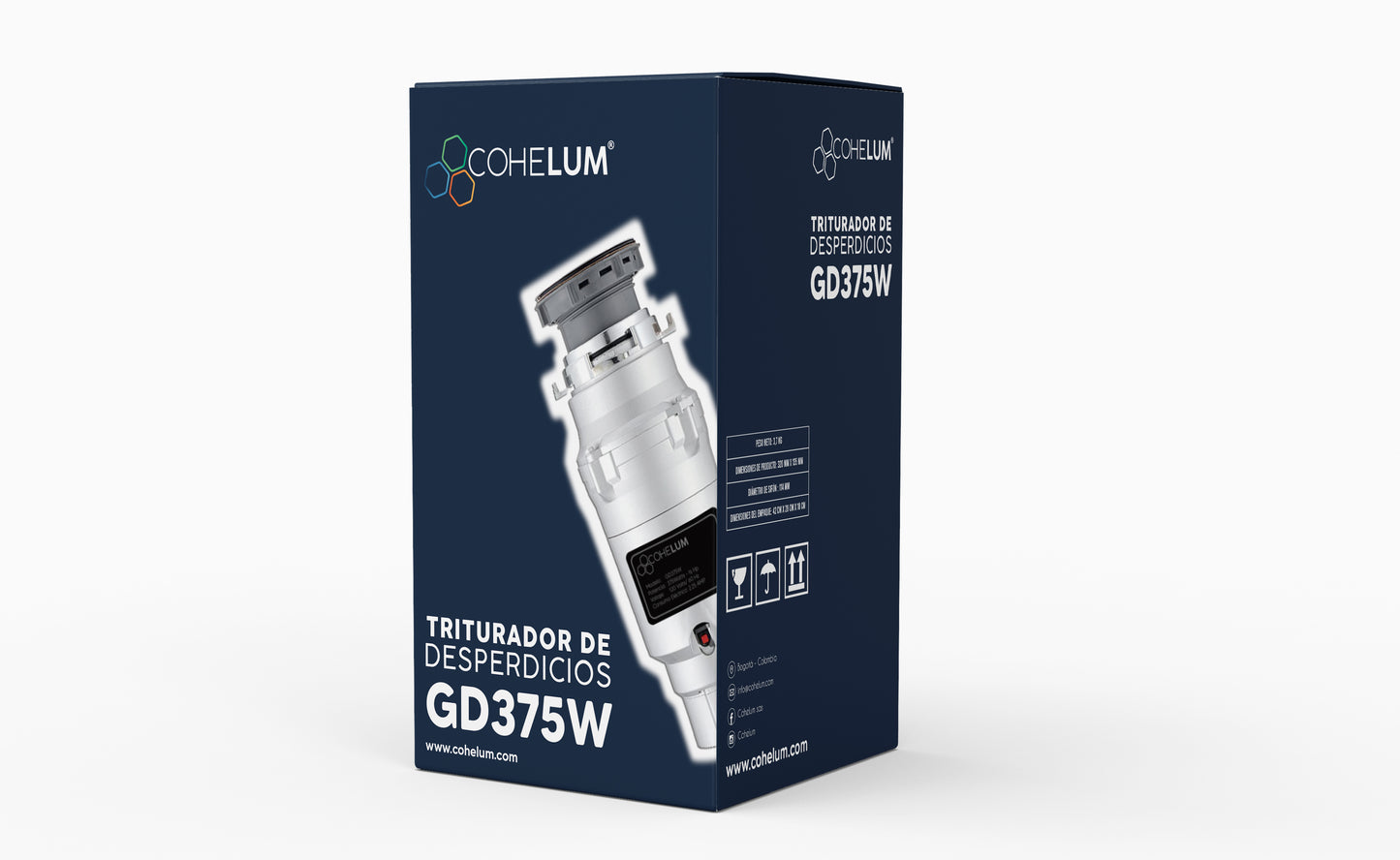 Triturador de Desperdicios Cohelum GD375W | 1/2 HP
