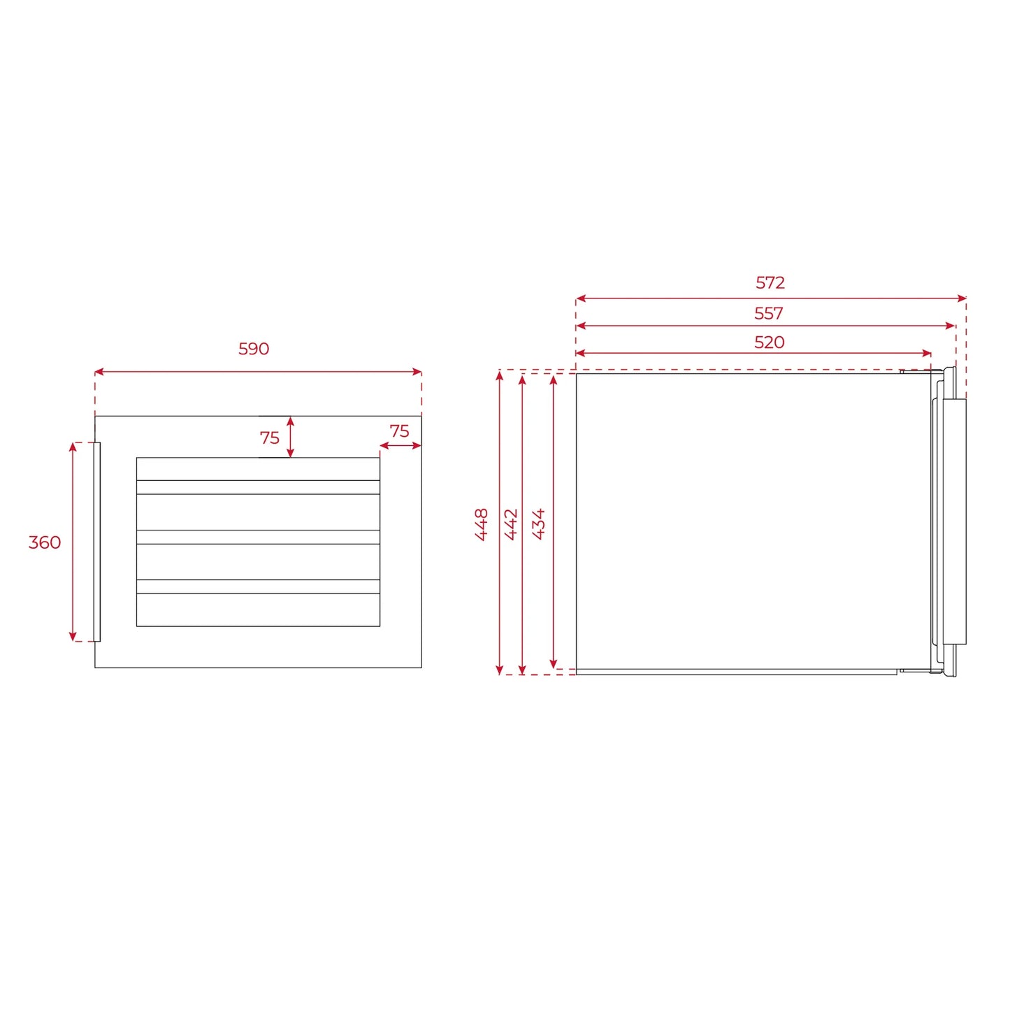 Cava de Vinos 24 Botellas Teka - RVI10024GBK