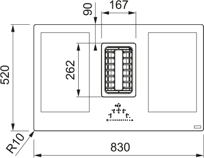 Placa de Inducción con Campana Integrada de 83 cm Franke FMA 839 HI