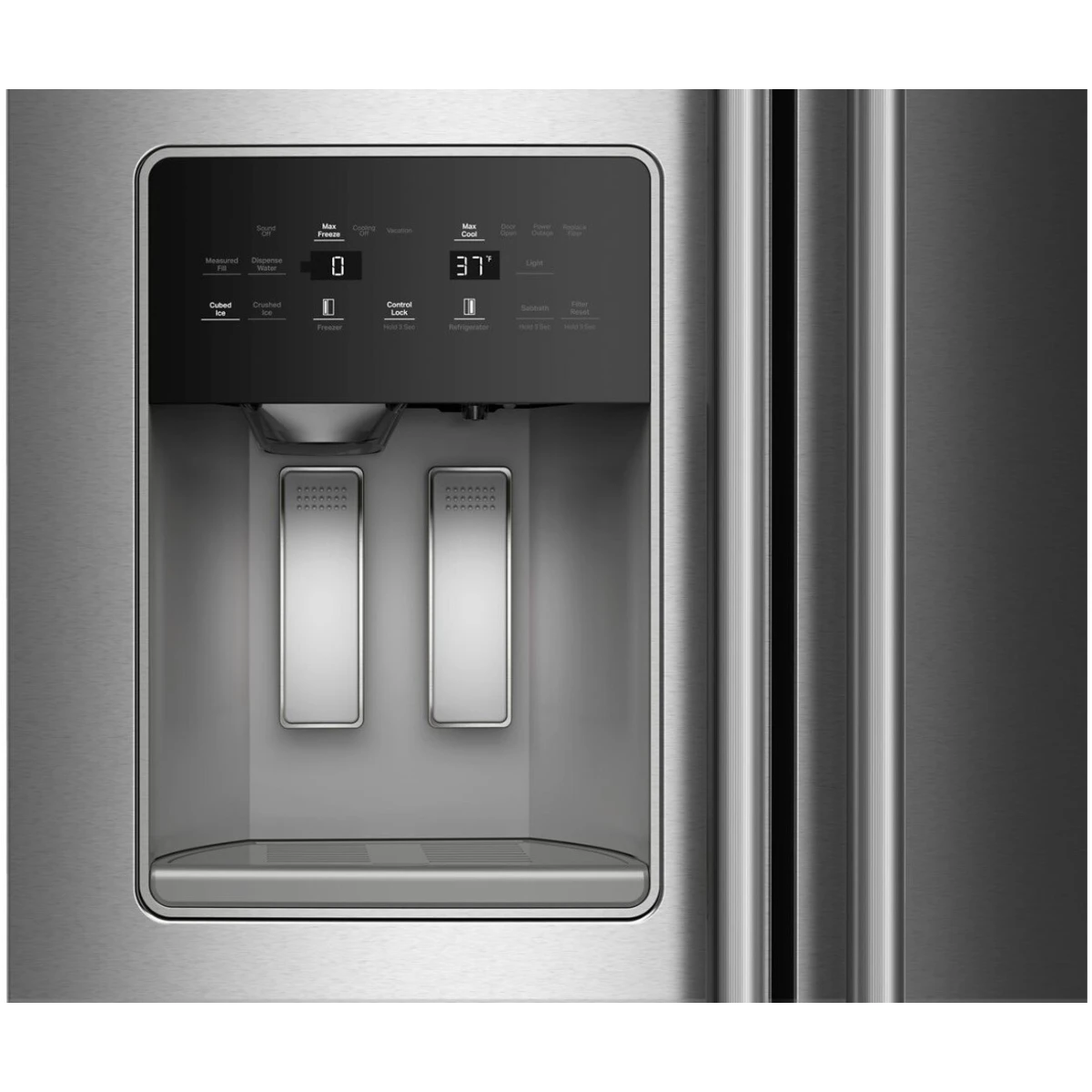 Nevera KitchenAid 589 Litros side by side KRSC536RPS