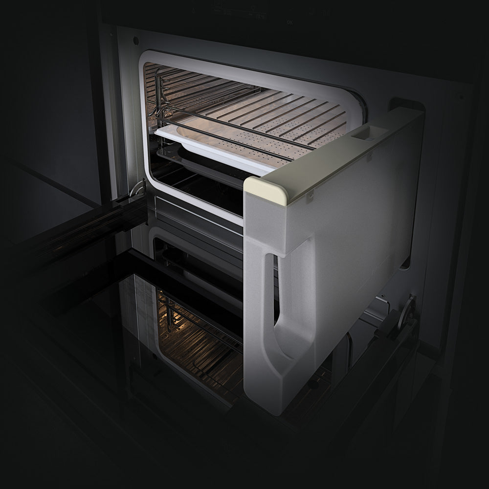 Nodor Línea 45 cm – Horno a Vapor + Horno Multifuncional + Cajón Calientaplatos