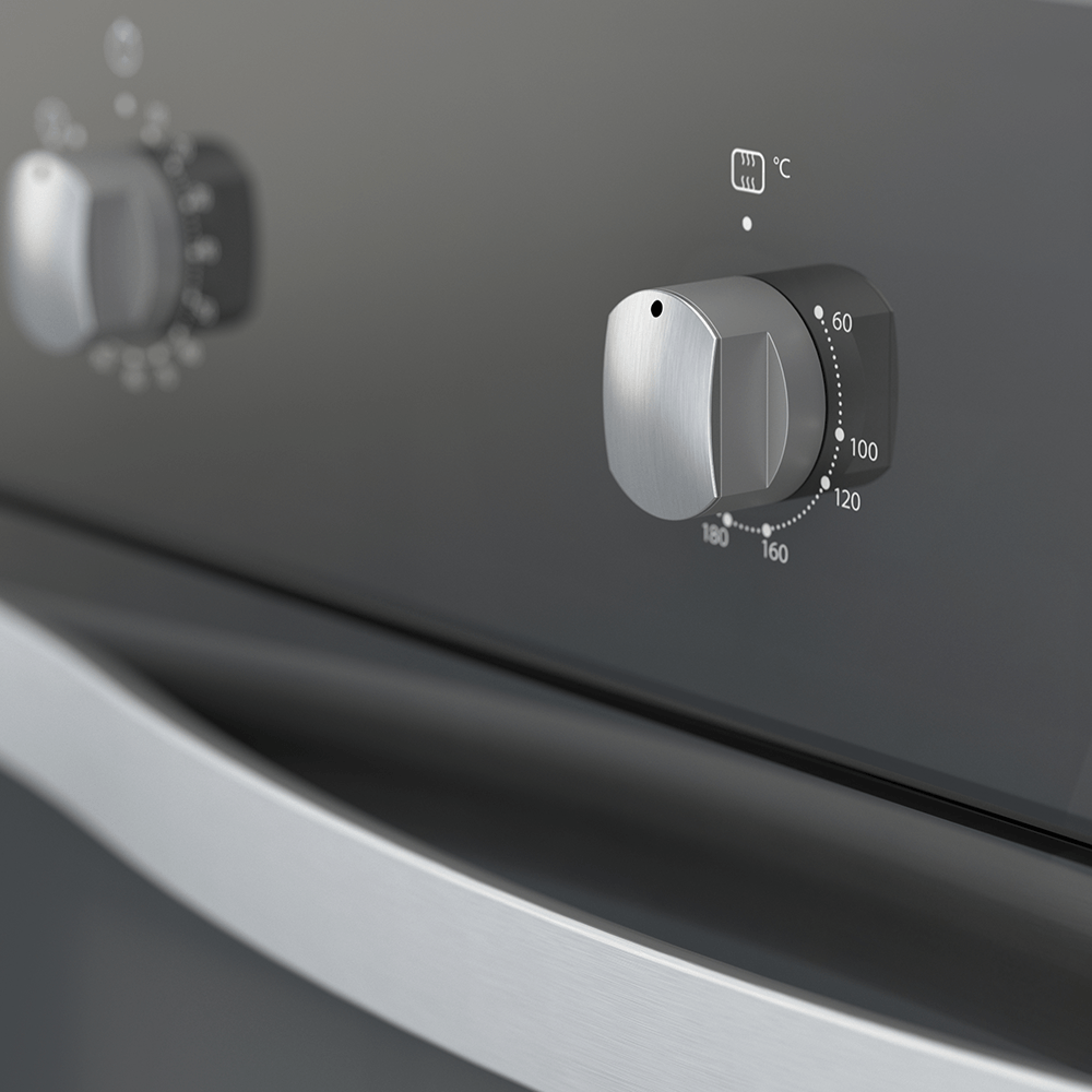 Horno A Gas Cristal Negro  60 cm Whirlpool - WOA105F