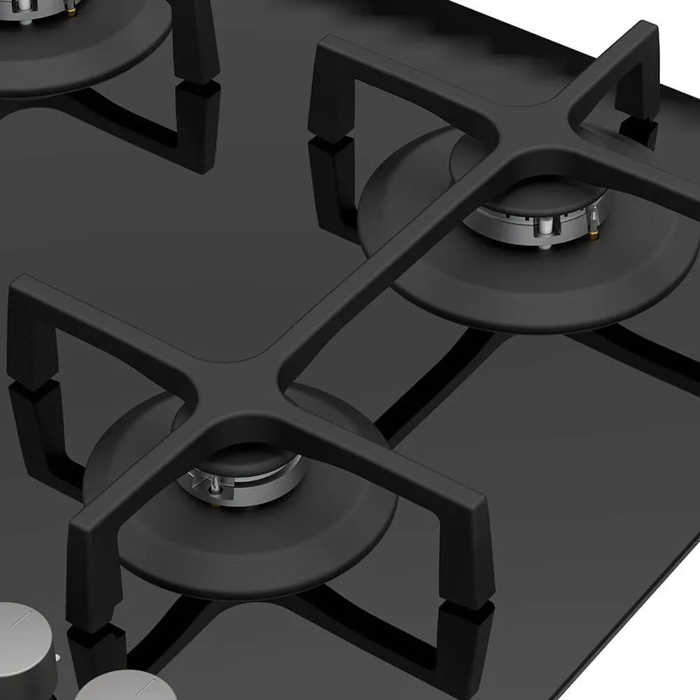 Cubierta  a Gas 4 puestos Vitroceramico Negro 60 cm Whirlpool - GOA6423NB