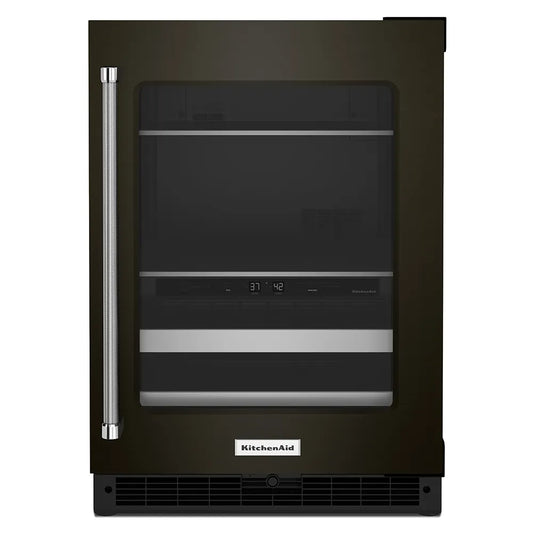 Centro de Bebidas KitchenAid KUBR314KBS 24” – Doble Zona, Acero Negro, Empotrable