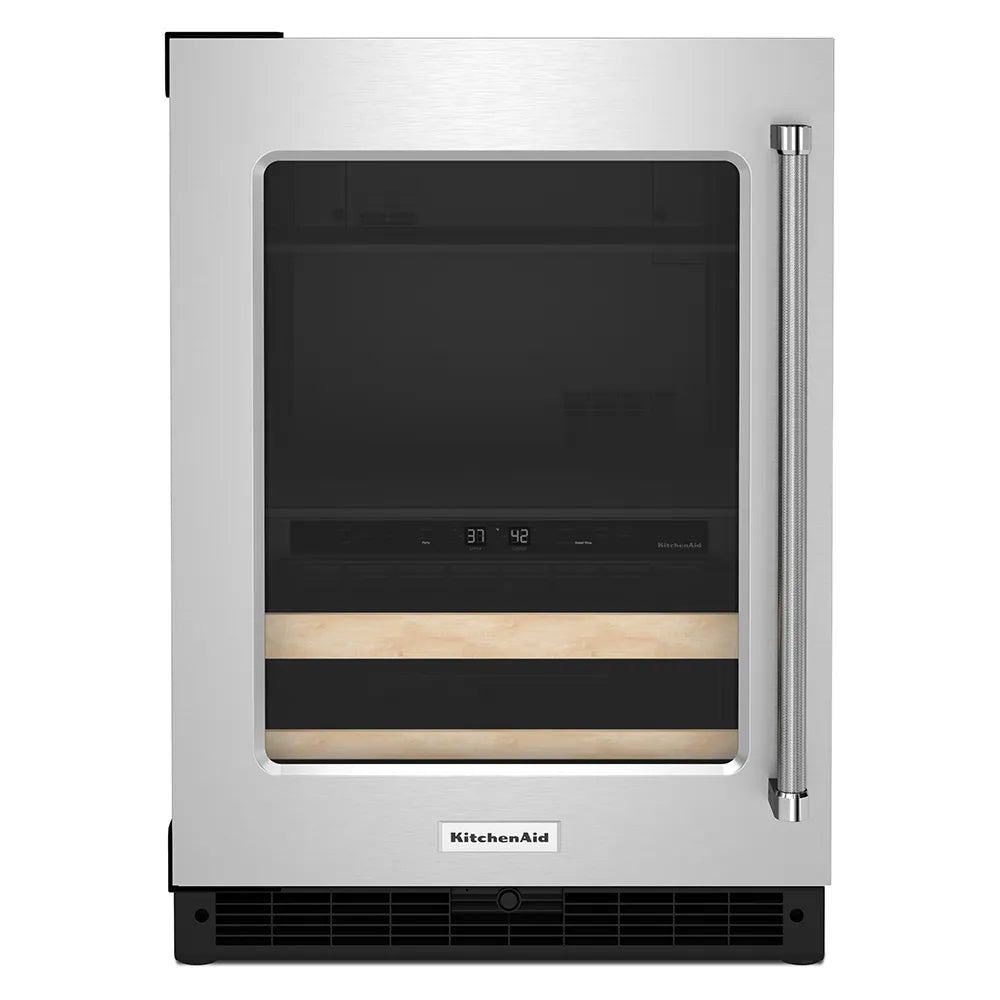 Centro de Bebidas KitchenAid KUBL214KSB 24” – Doble Zona, Empotrable, Acero Inoxidable