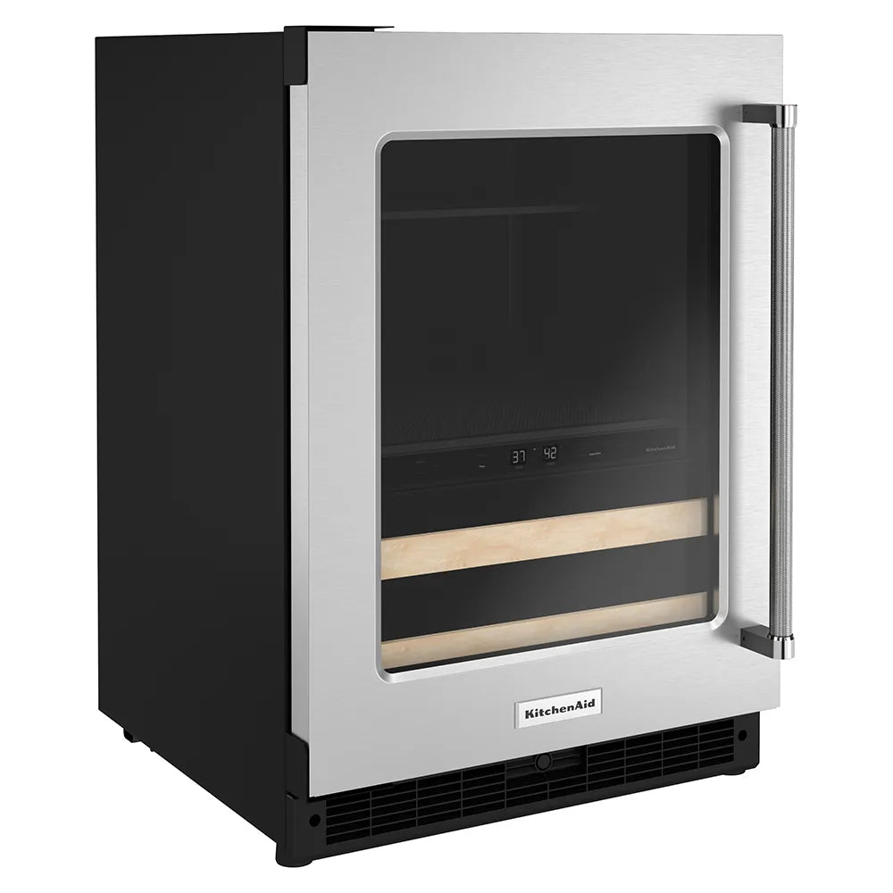 Centro de Bebidas KitchenAid KUBL214KSB 24” – Doble Zona, Empotrable, Acero Inoxidable