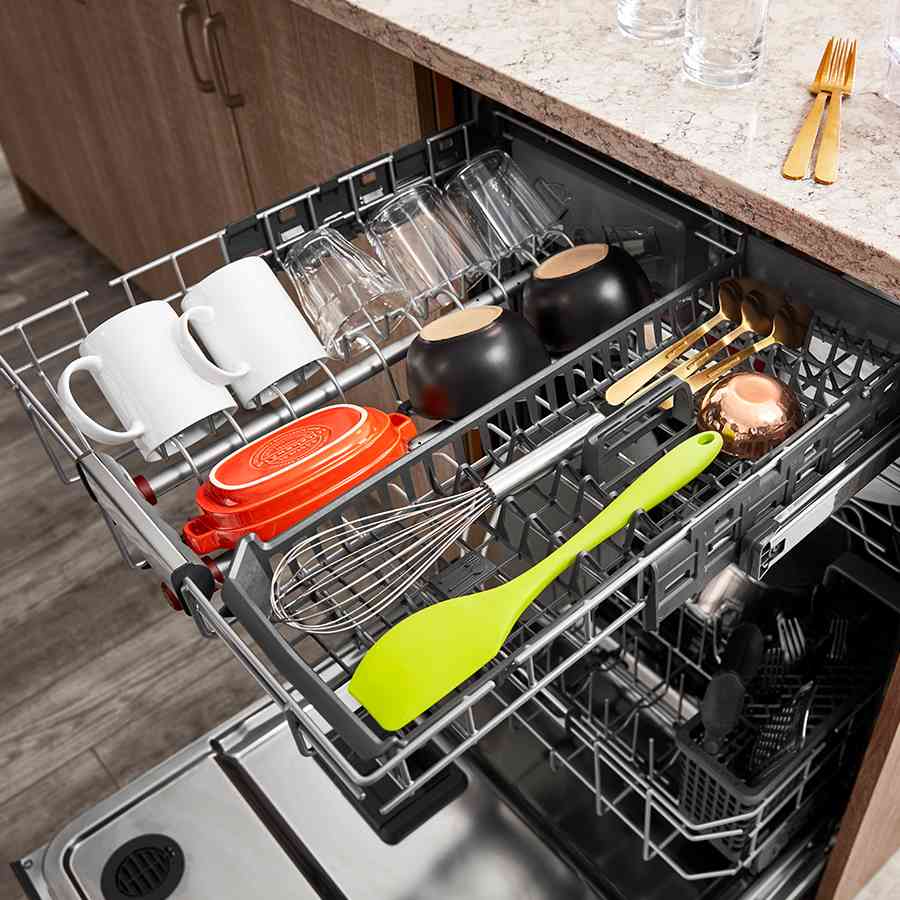 Lavavajillas KitchenAid KDTM604KBS Empotrable | 16 Servicios | Tercer Rack FreeFlex™