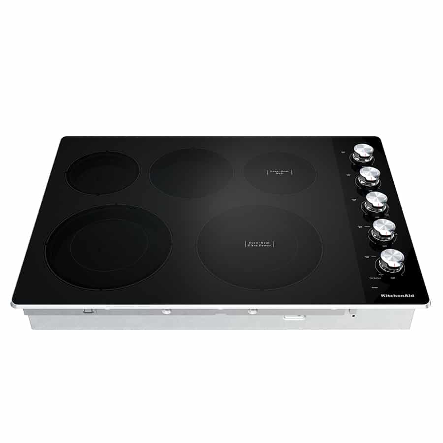 Cubierta Eléctrica Empotrable 77.15 cm con 5 Quemadores Vitrocerámica - Kitchen Aid - KCE550HSS