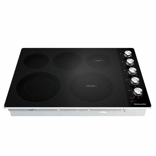 Cubierta Eléctrica Empotrable 77.15 cm con 5 Quemadores Vitrocerámica - Kitchen Aid - KCE550HSS