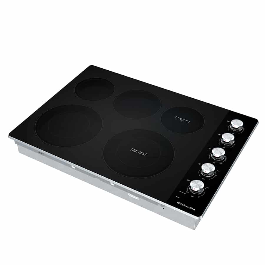 Cubierta Eléctrica Empotrable 77.15 cm con 5 Quemadores Vitrocerámica - Kitchen Aid - KCE550HSS