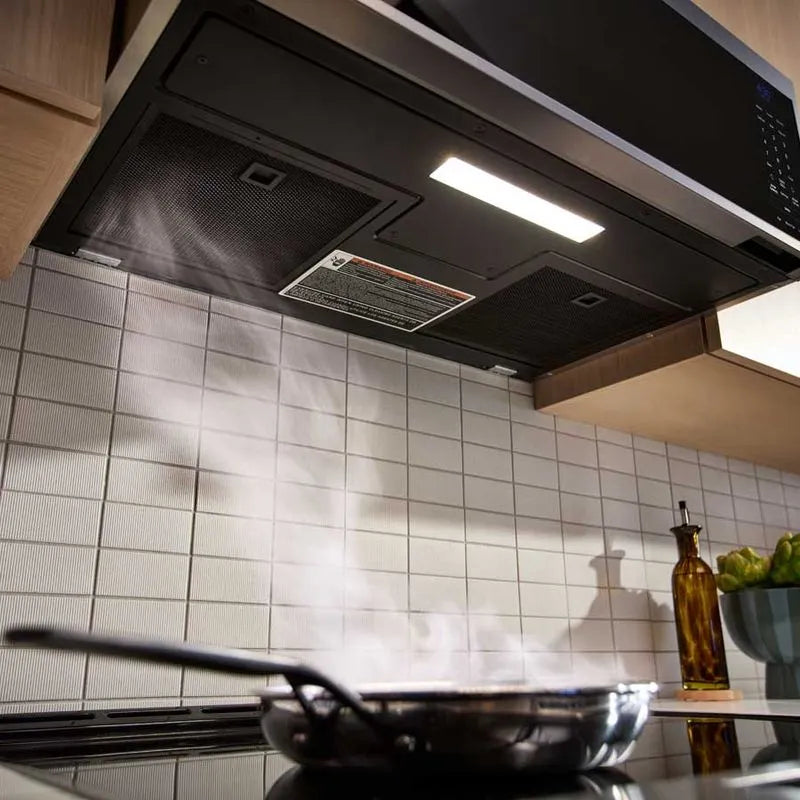 Microondas con Campana KitchenAid 76 cm Acero Inoxidable KMML550RPS