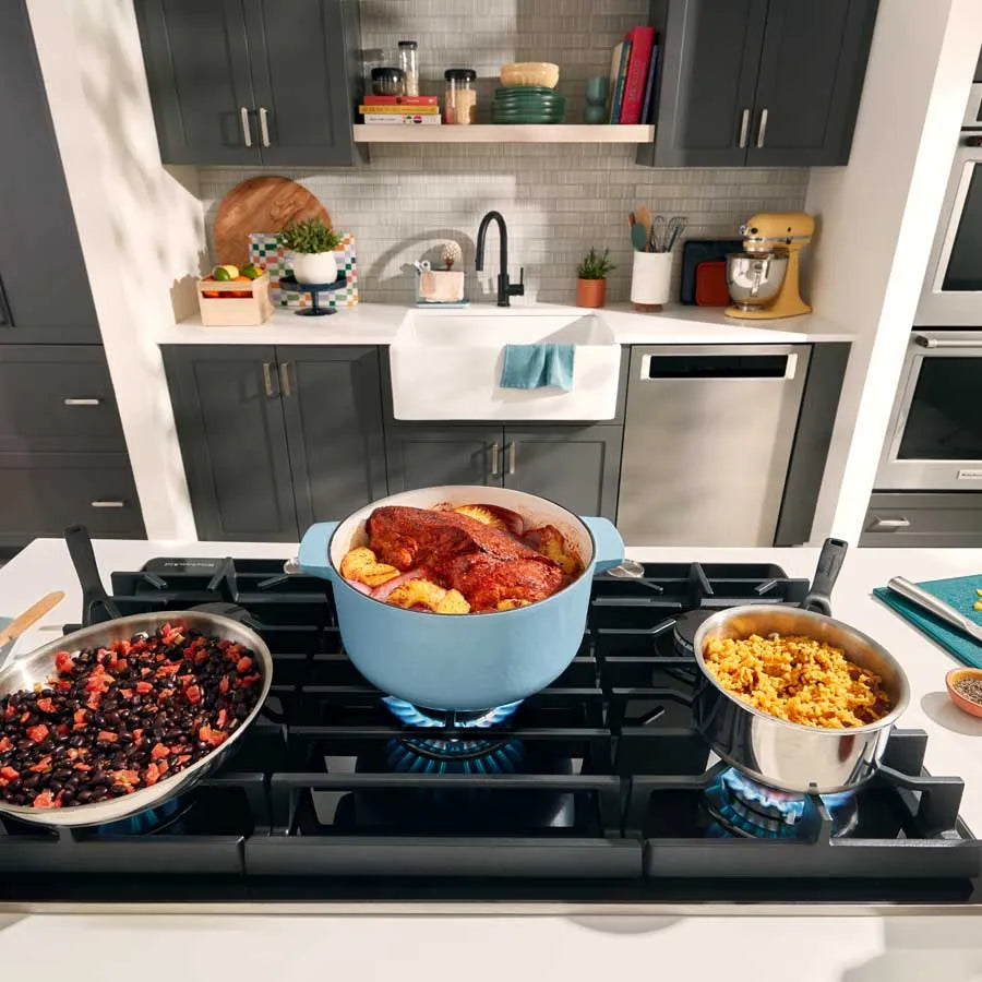 Estufa a gas KCGG530PBL 76 cm - Kitchen Aid