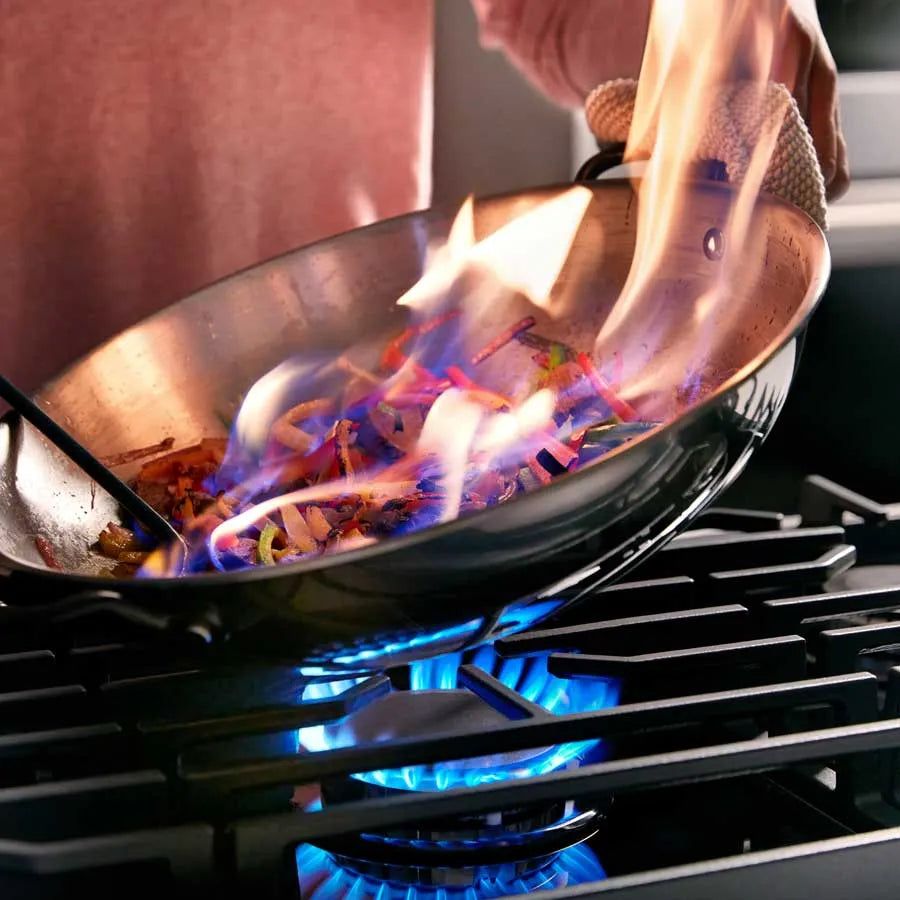 Estufa Gas 76cm Kitchen Aid Cristal Negro- KCGG530PBL