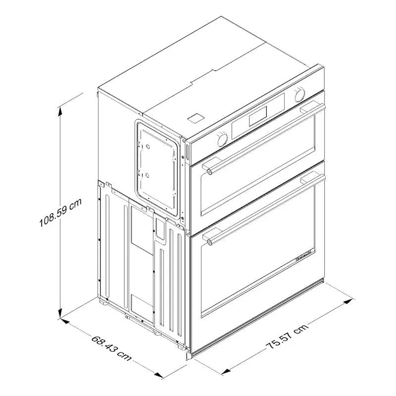 Torre Hornos Eléctrico Smart KitchenAid 30” True Even-Heat™ KOEC730SPS