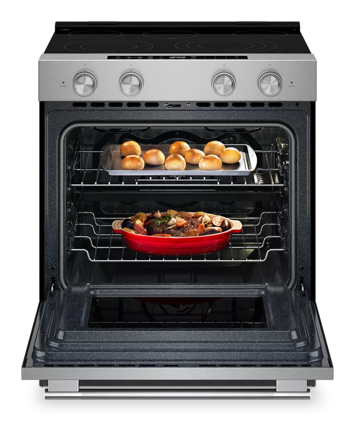 Estufa Eléctrica de Piso KitchenAid 76 cm con Air Fry y Convección KSES530SPS - Kitchen Aid
