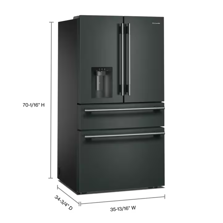 Nevera KitchenAid Multi Door Juniper 821 Litros KRMF436SJP