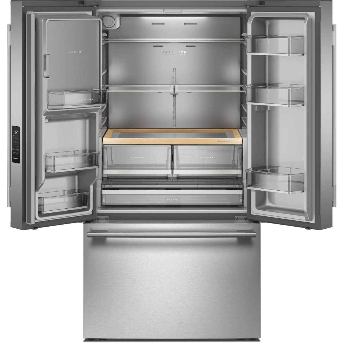 Nevera KitchenAid de Puertas Francesas 850 Litros KRFF436SPS