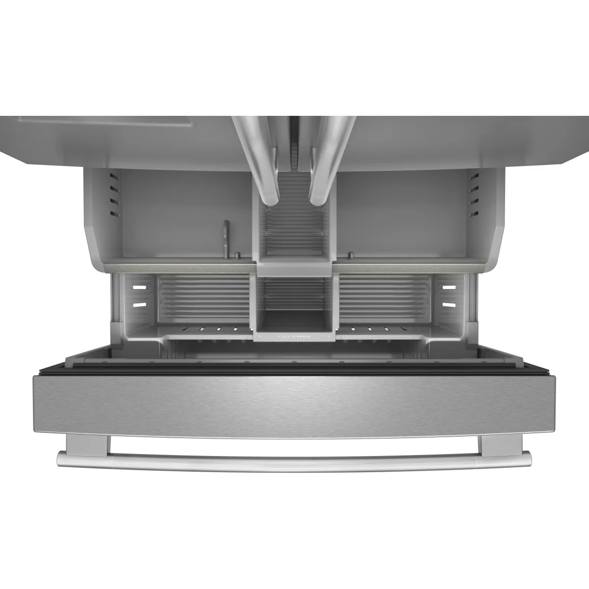 Nevera KitchenAid de Puertas Francesas Acero Inoxidable Negro 850 Litros KRFF436SBE