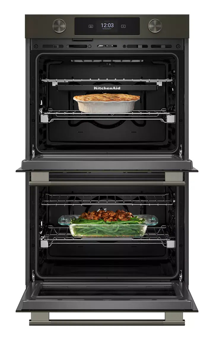 Torre de Hornos Eléctrica Smart KitchenAid 76 cm Black Ore KOED730SBE