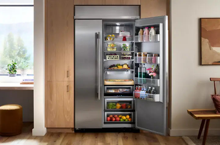 Nevera KitchenAid Empotrable Side by Side 723 Litros KBSN742SPS