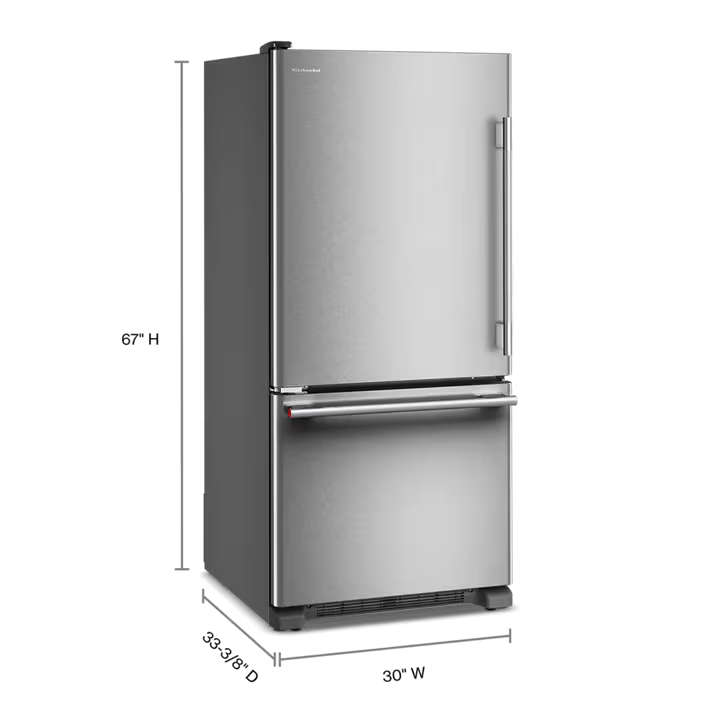 Nevera KitchenAid 550 Litros KRBL130SPS