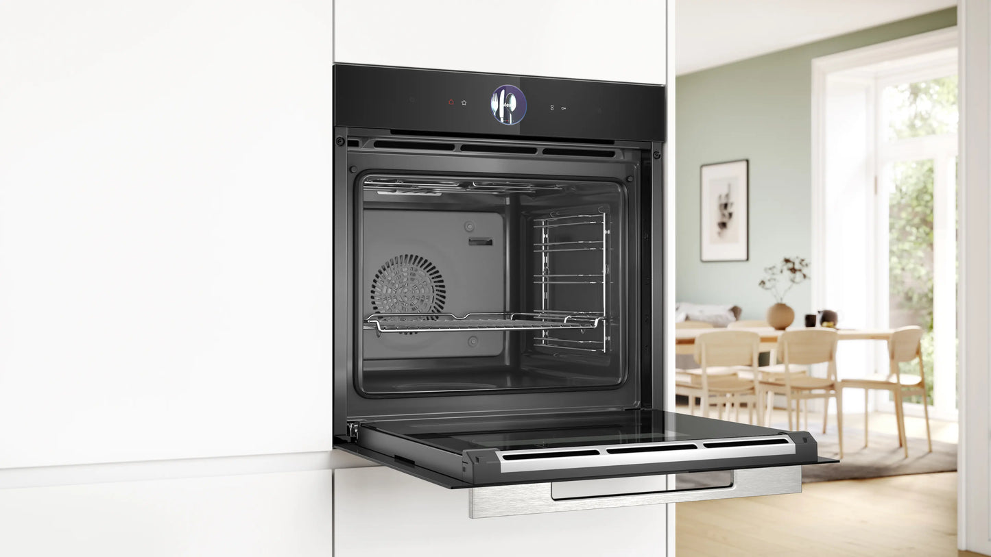 Horno Multifunción Bosch Serie 8 Black 60 cm – Con Vapor HRG7361B1