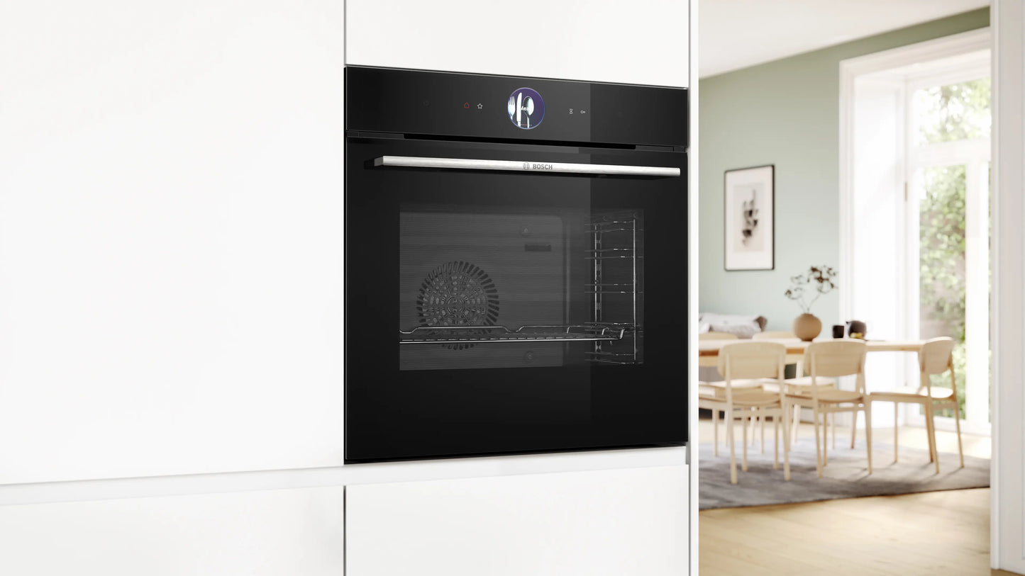 Horno Multifunción Bosch Serie 8 Black 60 cm – Con Vapor HRG7361B1