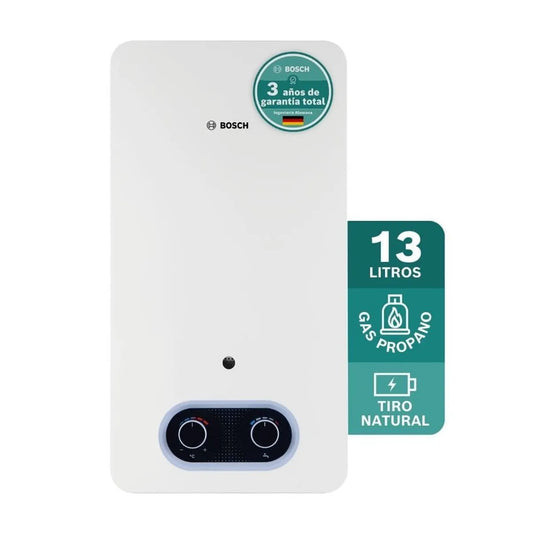 Calentador de agua Bosch De 13 Litros Para Gas Propano Tiro Natural-THERM 2200 GLP