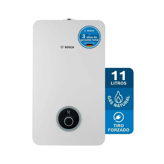 Calentador de agua Bosch De 11 Lts Tiro Forzado Para Gas Natural - THERM 2400F GN