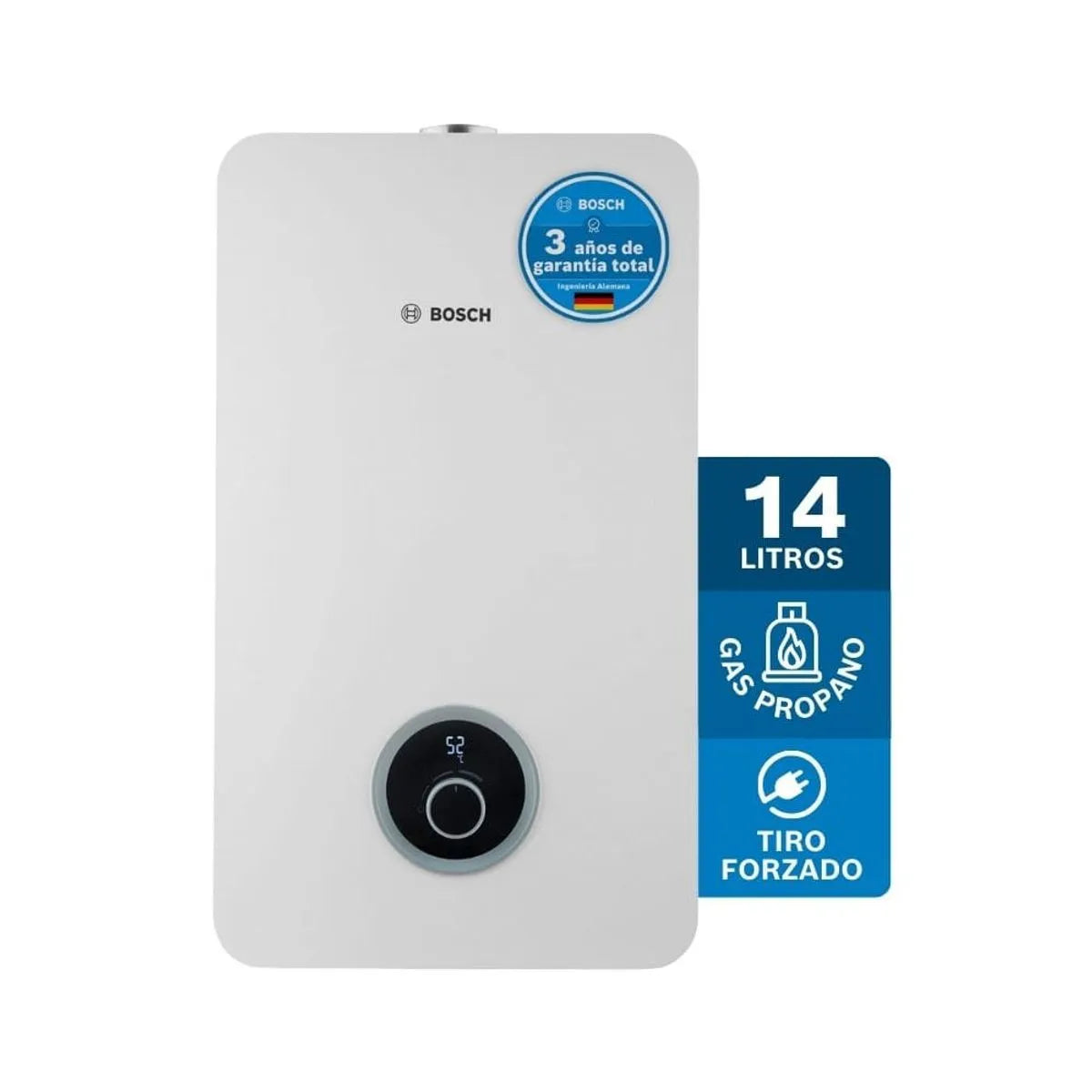 Calentador de agua Bosch De 14 Lts Tiro Forzado Para Gas Propano– THERM 2400 F GLP