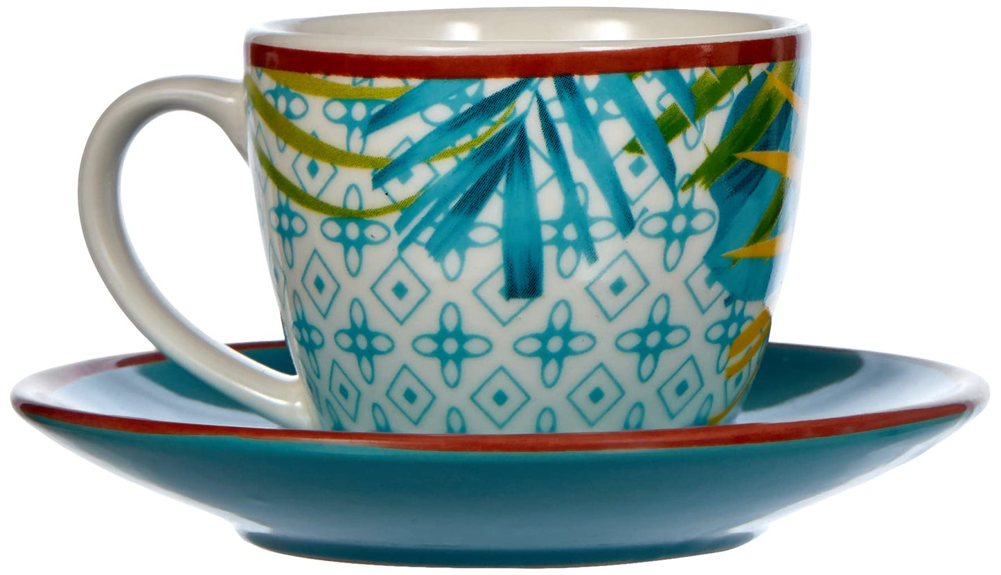 TAZAS DE CAFE CON PLATO | COLECCIÓN METROPOLIS JUNGLE