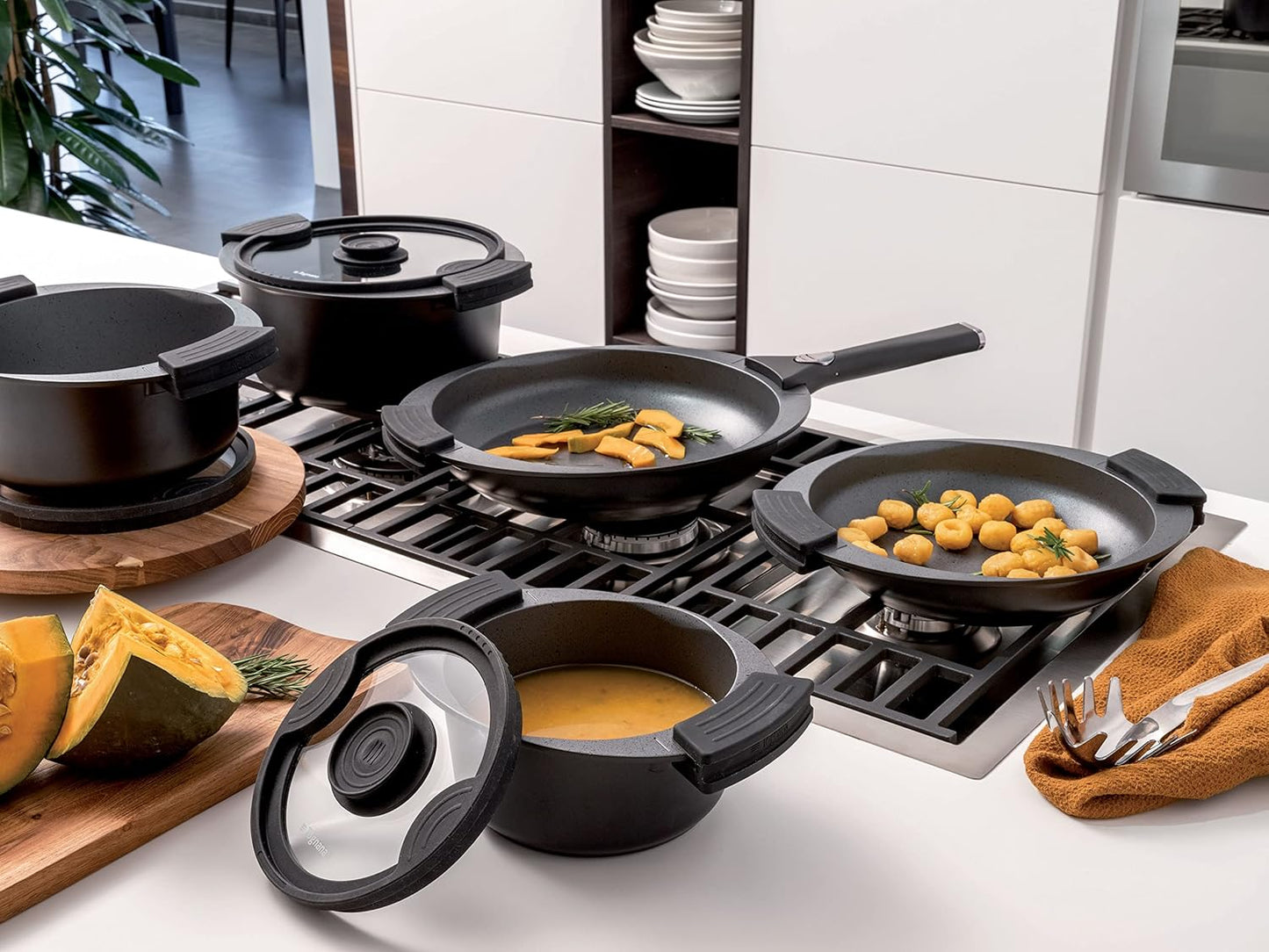 BATERÍA DE COCINA AVANTSPACE – 8 Piezas Modernas para Cocinar sin Límites