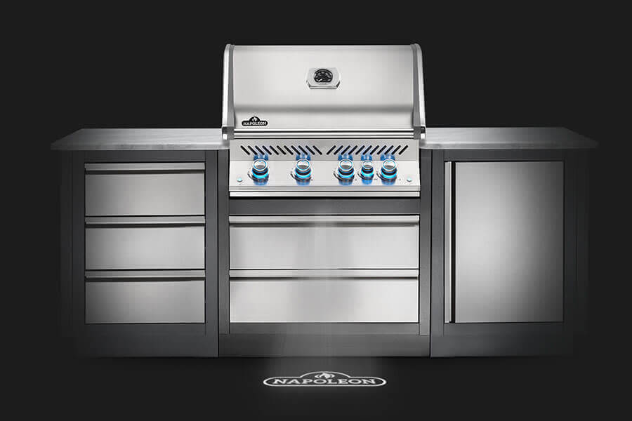 Asador Napoleon Gas Empotrable - BIPRO500RBPSS