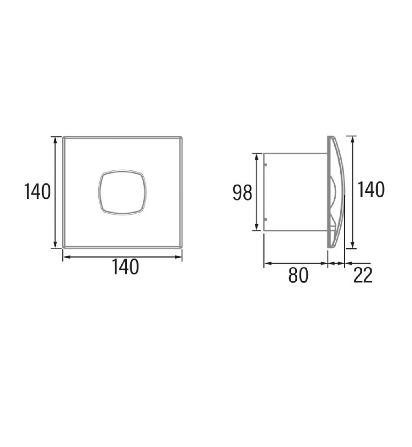 Extractor de Humedad Baño Silentis 10 LN