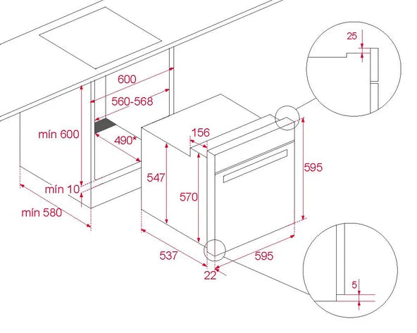 Horno Multifuncion Negro 60 cm Teka Serie Infinity - HLB85G1PBM